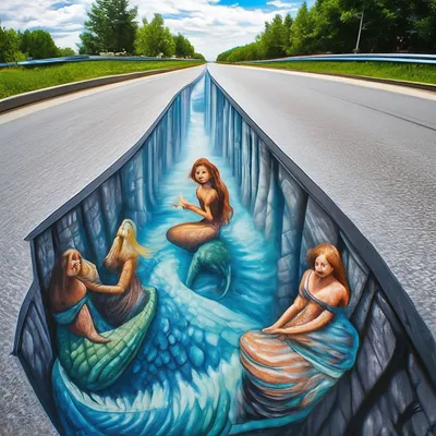 3d рисунки на асфальте или 3d street painting — LiveJournal