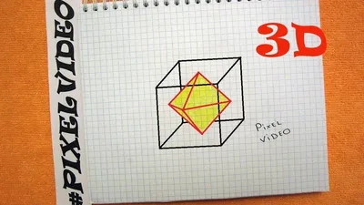 How to Draw The Triangle with 3d Cubes Optical Illusion #pixelvideo -  YouTube