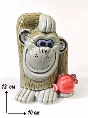 Фигурка обезьяна с гранатой сувенир Ceramic Fauna 13695508 купить за 1 312  ₽ в интернет-магазине Wildberries