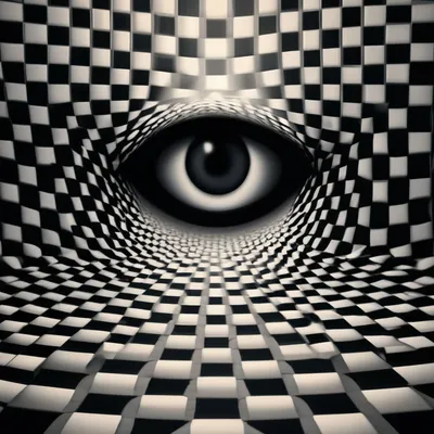 Картина на холсте "Оптическая иллюзия, иллюзия, обмануть глаз" 120x90 см. с  алюминиевым подвесом, в тубусе - купить по низкой цене в интернет-магазине  OZON (551523739)