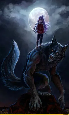 Обои ночь, луна, когти, moon, оборотень, ликантроп, night, wolf, lycan,  werewolf картинки на рабочий стол, раздел фантастика - скачать