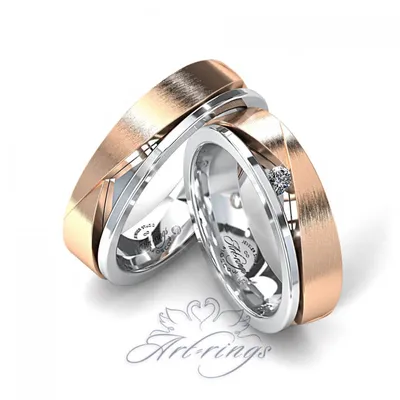 Красивые свадебные кольца из золота с бриллиантами - Арт-Нева