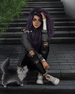 Очень красивые картинки - рисунки девушек от Girly_m | Girly m, Girly m  instagram, Cute girl drawing