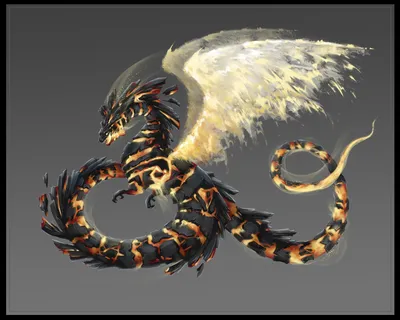 Огнедышащий злой дракон | Премиум Фото