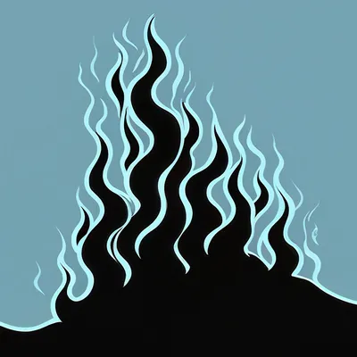Черный огонь . . . черный силуэт огня…» — создано в Шедевруме