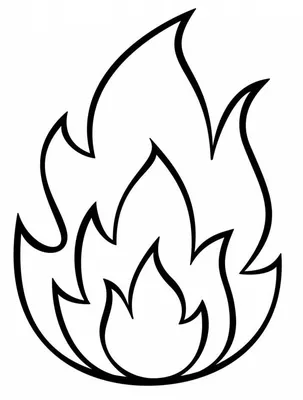 рисунок черно белый контура огня вектор PNG , рисунок огня, рисунок крыла,  черно белый рисунок PNG картинки и пнг рисунок для бесплатной загрузки
