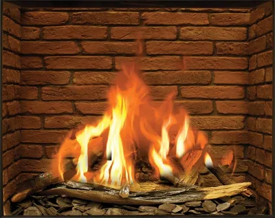 горящий огонь в кирпичном камине Фото Фон И картинка для бесплатной  загрузки - Pngtree