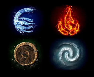 Пазл «Стихии - огонь, вода, воздух, земля» из 360 элементов | Собрать  онлайн пазл №272079