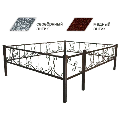 Оградки на кладбище | Цена | Ритуальные оградки на могилу