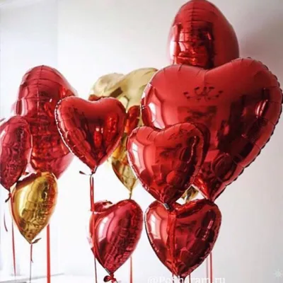 Шары "Наборы шаров "cердце"" | Заказать Набор шаров "сердце" "огромная  любовь" за 3390 руб.