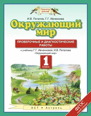 Окружающий мир. 1 класс. Проверочные и диагностические работы : Планета  знаний : Потапов Игорь Владимирович; Ивченкова Галина Григорьевна :  9785090899284 - Troyka Online