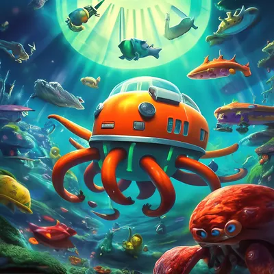 Картинка для торта "Октонавты (The Octonauts)" - PT104674 печать на  сахарной пищевой бумаге