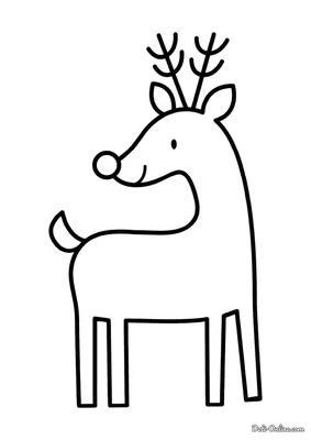 Pin by Weiying Yi on Winter Card Inspiration | Reindeer drawing, Animal  clipart, Deer drawing