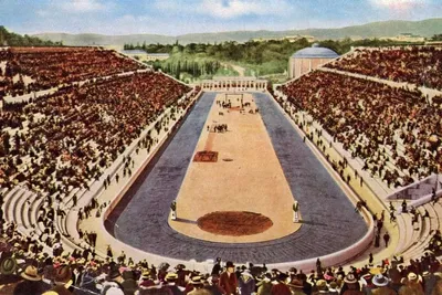 Значок Олимпийские игры древней Греции, Борьба купить