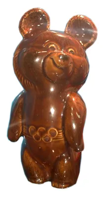 Фарфоровая статуэтка Олимпийский мишка, Дулево – заказать на Ярмарке  Мастеров – P06NGBY | Статуэтки, Москва