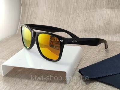 Купить Поляризационные солнцезащитные очки (Polaroid) Ray Ban Wayfarer  оранжевые, polarized очки оранжевые зеркальные, цена 270 грн —   (ID#1627814145)