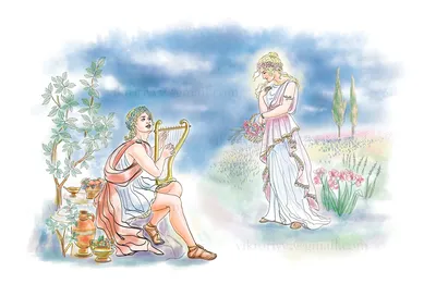 Камиль Коро - Орфей, ведущий Эвридику из преисподней, 1861, 137×112 см:  Описание произведения | Артхив