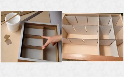 мои штучки:): органайзер | Cardboard organizer, Cardboard crafts diy, Diy  cardboard