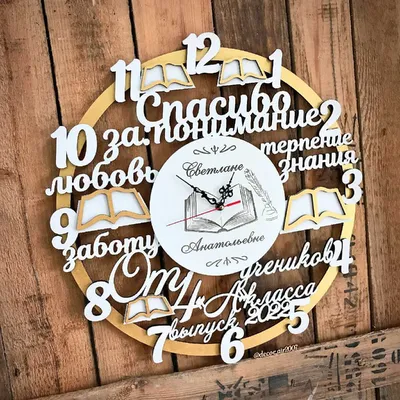 Часы для учителя ➤ Купить в подарок на выпускной в Беларуси