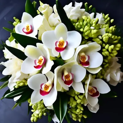 Белая орхидея по цене 3250 ₽ - купить в RoseMarkt с доставкой по  Санкт-Петербургу