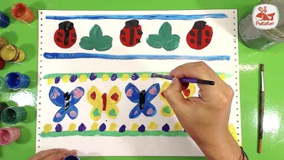 Орнамент для детей / урок рисования для малыша от 3 лет - YouTube