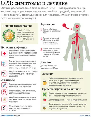 Симптомы и лечение ОРЗ - РИА Новости, 