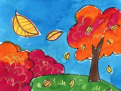 Рисунки на тему Осень для детей (104 картинки) | Zamanilka