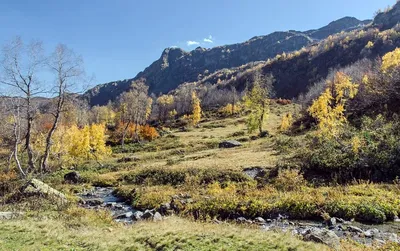 Онлайн пазл «Осень в горах»