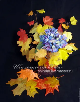Хоровод осенних листьев из органзы – заказать на Ярмарке Мастеров – 1CW0RU  | Диадемы, Санкт-Петербург