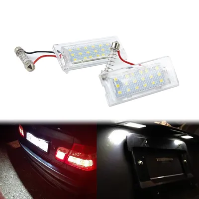 CANbus Error Free White LED License Plate Lights Lamps For BMW X5 X3 E |  Xotic Tech