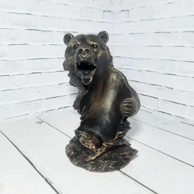 Держатель для бутылок интерьерный "Оскал медведя" купить по выгодной цене в  интернет-магазине OZON (1347536687)