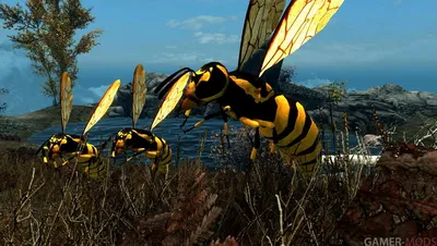 Гигантские осы / Giant Wasps- Mihail Monsters and Animals - Живность I  Существа - TES V: Skyrim LE - Моды на русском для Skyrim, Fallout,  Starfield и других игр - Gamer-mods