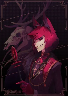 Alastor (Hazbin Hotel) :: Charlie (Hazbin Hotel) :: Hazbin Hotel ::  MaySerena :: fan art :: Мультфильмы / смешные картинки и другие приколы:  комиксы, гиф анимация, видео, лучший интеллектуальный юмор.