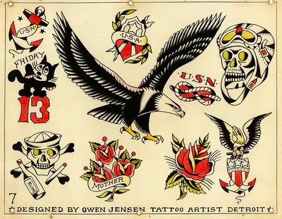 Tattoo flash art by Owen Jensen