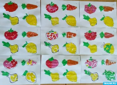Овощи рисунок детский - 45 фото