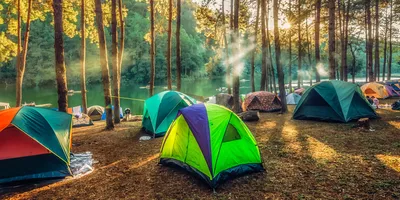 Палатка в лесу (58 фото) - 58 фото