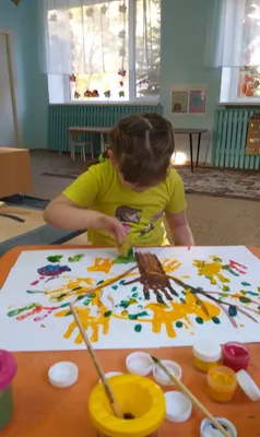 Выездной мастер-класс по рисованию пальчиковыми красками
