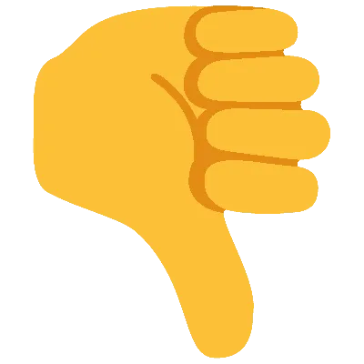 👎 - Жест «плохо» (большой палец вниз) (Большой Палец Вниз) Эмоджи 📖  Узнать значение Emoji и ✂ скопировать смайлик (◕‿◕) SYMBL