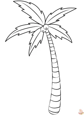 Идеи для срисовки пальма для детей легкие (90 фото) » идеи рисунков для  срисовки и картинки в стиле арт - АРТ.КАРТИНКОФ.КЛАБ
