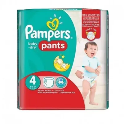 Pampers Pants Памперсы - трусики 4 (9-15 кг), 54 шт. (произв.  Германия/Anglija) 54 | Подгузники | Мир малышей | 