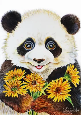 Panda themed string art on wooden panel – Thecraftpanda