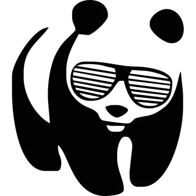 Панда в очках — Деревянные панно на заказ по привлекательной цене
