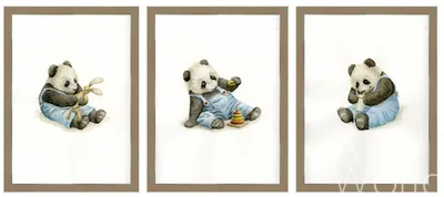 Картина на холсте "Панда в боксе" 40x50 см по цене 575 ₽/шт. купить в  Москве в интернет-магазине Леруа Мерлен