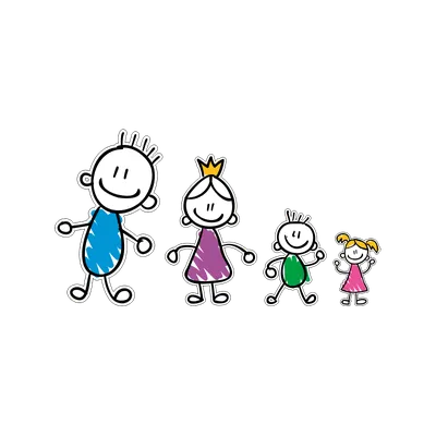 Мама, папа, сын и дочка, гуляют …» — создано в Шедевруме
