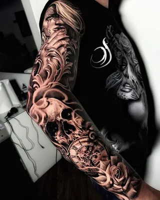 Тату рукав для мужчин|Tattoo sleeve for men | Тату, Большая татуировка,  Мужская татуировка