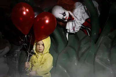 Подвижная фигурка клоун Пеннивайз с шариком Оно IT Pennywise PhatMojo  11722558 купить в интернет-магазине Wildberries