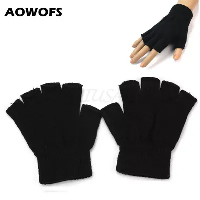 Рукава-митенки вязаные женские (перчатки без пальцев) купить по цене 299 ₽  в интернет-магазине KazanExpress
