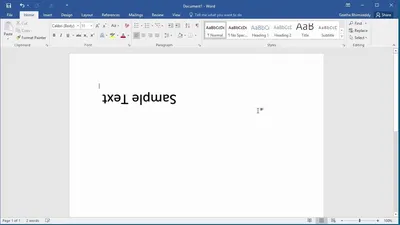 Как перевернуть картинку в Microsoft Word