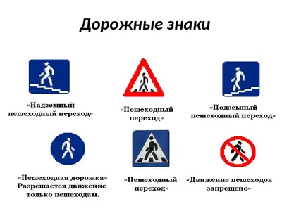 Какие дорожные знаки должен знать каждый пешеход | Росзнак | Дзен