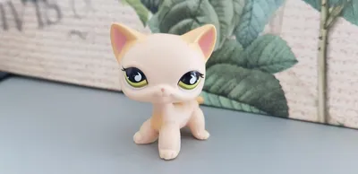 Littlest pet shop Кошка-стоячка рыжая тигровая в полоску Киев, Одесса,  интернет-магазин в Украине